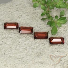 Pedras preciosas de Granada Piropo Vermelho escarlate natural de 2.17 ct, Corte Octógono / Esmeralda, VS