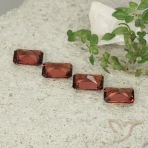Pedras preciosas de Granada Piropo Vermelho escuro natural de 2.44 ct, Corte Octógono / Esmeralda, VVS-VS