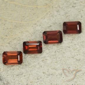 Pedras preciosas de Granada Piropo Vermelho escuro natural de 2.64 ct, Corte Octógono / Esmeralda, VS
