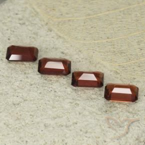 Pedras preciosas de Granada Piropo Vermelho escuro natural de 2.64 ct, Corte Octógono / Esmeralda, VS