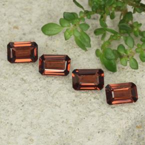Pedras preciosas de granada piropo vermelho natural de 2,30 ct, corte esmeralda, VS