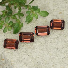 Pedras preciosas de granada piropo vermelho natural de 2,30 ct, corte esmeralda, VS