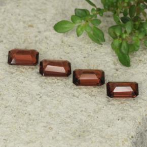 Pedras preciosas de granada piropo vermelho natural de 2,30 ct, corte esmeralda, VS
