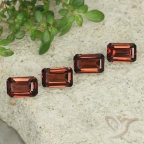 Pedras preciosas de Granada Piropo vermelho médio natural de 2.18 ct, Corte Octógono / Esmeralda, VS