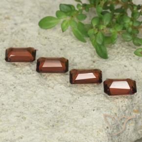Pedras preciosas de Granada Piropo vermelho médio natural de 2.18 ct, Corte Octógono / Esmeralda, VS