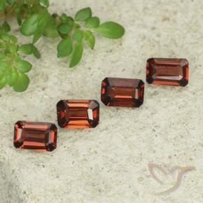 Pedras preciosas de Granada Piropo Vermelho escuro natural de 1.85 ct, Corte Octógono / Esmeralda, VS
