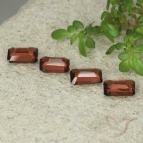 Pedras preciosas de Granada Piropo Vermelho escuro natural de 2.65 ct, Corte Octógono / Esmeralda, VS