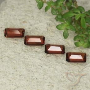 Pedras preciosas de Granada Piropo vermelho médio natural de 1.99 ct, Corte Octógono / Esmeralda, VS
