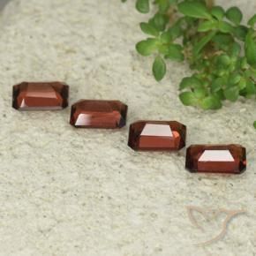 Pedras preciosas de Granada Piropo vermelho médio natural de 2.70 ct, Corte Octógono / Esmeralda, VS