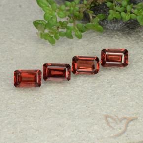 Pedras preciosas de Granada Piropo Vermelho escuro natural de 2.45 ct, Corte Octógono / Esmeralda, VS