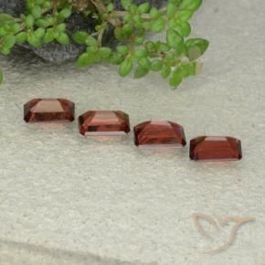 Pedras preciosas de Granada Piropo Vermelho escuro natural de 2.45 ct, Corte Octógono / Esmeralda, VS