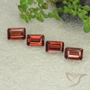 Pedras preciosas de Granada Piropo vermelho médio natural de 2.12 ct, Corte Octógono / Esmeralda, VS