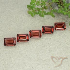 Pedras preciosas de Granada Piropo Vermelho escarlate natural de 2.94 ct, Corte Octógono / Esmeralda, VS