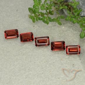 Pedras preciosas de Granada Piropo Vermelho escarlate natural de 2.42 ct, Corte Octógono / Esmeralda, VS