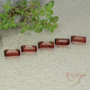 Pedras preciosas de Granada Piropo Vermelho escarlate natural de 2.42 ct, Corte Octógono / Esmeralda, VS