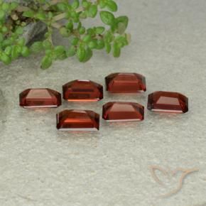Pedras preciosas de Granada Piropo Vermelho Escarlate Profundo natural de 3.99 ct, Corte Octógono / Esmeralda, VS