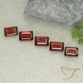 Pedras preciosas de Granada Piropo Vermelho escuro natural de 2.89 ct, Corte Octógono / Esmeralda, VS