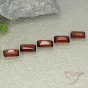 Pedras preciosas de Granada Piropo Vermelho escuro natural de 2.89 ct, Corte Octógono / Esmeralda, VS
