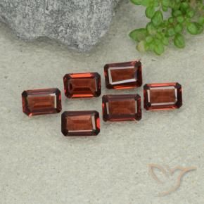 Pedras preciosas de Granada Piropo Vermelho Escarlate Profundo natural de 3.66 ct, Corte Octógono / Esmeralda, VS