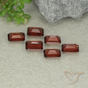 Pedras preciosas de Granada Piropo Vermelho Escarlate Profundo natural de 3.66 ct, Corte Octógono / Esmeralda, VS