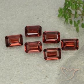 Pedras preciosas de Granada Piropo Vermelho escuro natural de 3.38 ct, Corte Octógono / Esmeralda, VS