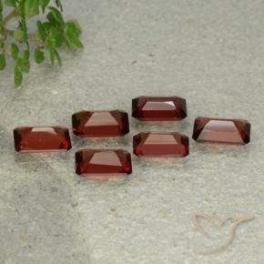 Pedras preciosas de Granada Piropo Vermelho escuro natural de 3.38 ct, Corte Octógono / Esmeralda, VS
