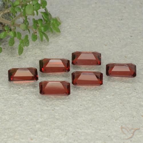 Pedras preciosas de Granada Piropo Vermelho escuro natural de 3.41 ct, Corte Octógono / Esmeralda, VS