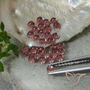 Pedras preciosas de Granada Piropo tom vermelho escarlate natural de 1.99 ct, Corte Redondo, Transparente