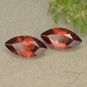 Pedras preciosas de Granada Piropo Vermelho brilhante natural de 1.80 ct, Marquesa, VVS-VS