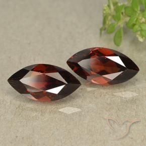 Pedras preciosas de Granada Piropo Vermelho escuro natural de 2.73 ct, Marquesa, VVS-VS