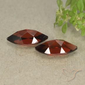 Pedras preciosas de Granada Piropo Vermelho escuro natural de 2.73 ct, Marquesa, VVS-VS