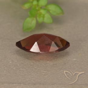 Granada Piropo Vermelho escuro Natural 1.31ct, Marquesa, VVS-VS