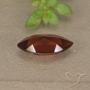 Granada Piropo Vermelho escuro Natural 1.19ct, Marquesa, VVS-VS