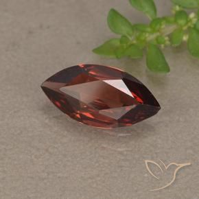 Granada piropo vermelho natural 1,04ct, marquise, VVS-VS