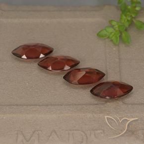 Pedras preciosas de Granada Piropo Vermelho escuro natural de 4.23 ct, Marquesa, VVS-VS