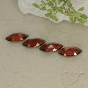 Pedras preciosas de Granada Piropo Vermelho escuro natural de 4.53 ct, Marquesa, VVS-VS