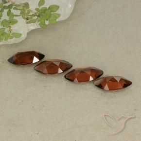 Pedras preciosas de Granada Piropo vermelho médio natural de 4.69 ct, Marquesa, VVS-VS
