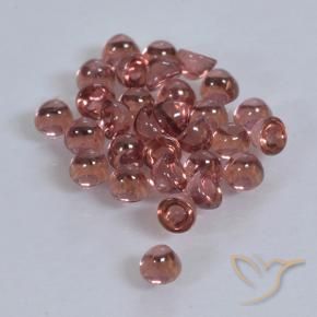 Pedras preciosas de Granada Piropo Vermelho escuro natural de 2.00 ct, Redondo, Transparente