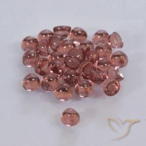 Pedras preciosas de Granada Piropo Vermelho escuro natural de 2.00 ct, Redondo, Transparente