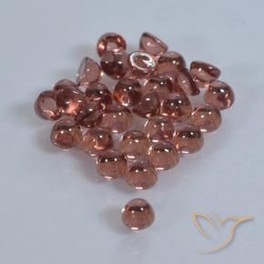 Pedras preciosas de Granada Piropo Vermelho médio-escuro natural de 2.00 ct, Redondo, Transparente