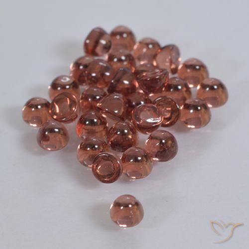 Pedras preciosas de Granada Piropo vermelho médio natural de 2.12 ct, Redondo, Transparente