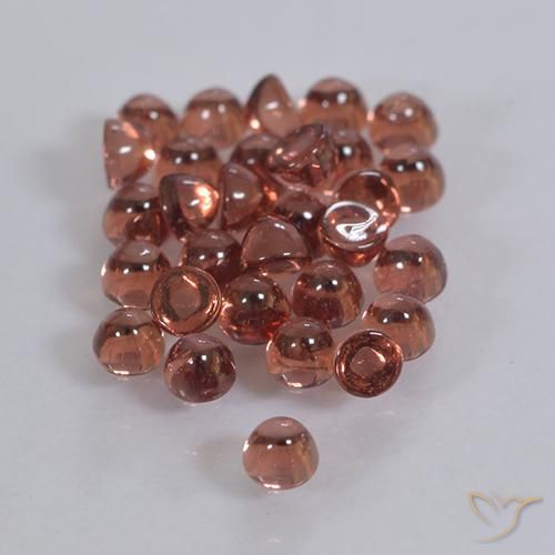 Pedras preciosas de Granada Piropo vermelho médio natural de 2.12 ct, Redondo, Transparente