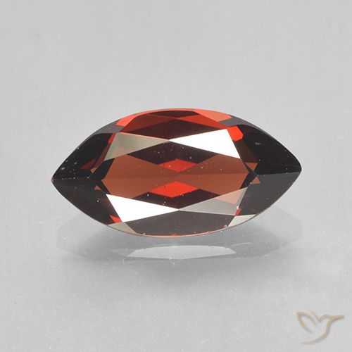 2.08ct Natural Merlot tinto Granada Piropo, Marquesa, VVS-VS