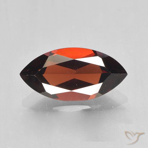 2.09ct Natural Vermelho escuro Granada Piropo, Marquesa, VVS-VS