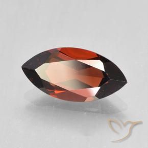 Granada Piropo Vermelho escuro Natural 2.09ct, Marquesa, VVS-VS