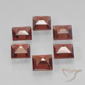 Pedras preciosas de Granada Piropo groselha vermelha natural de 2.41 ct, Quadrado, VVS-VS