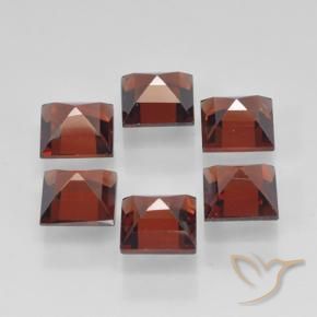 Pedras preciosas de Granada Piropo Vermelho brilhante natural de 2.74 ct, Quadrado, VVS-VS