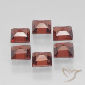 Pedras preciosas de Granada Piropo vermelho médio natural de 2.60 ct, Quadrado, VVS-VS