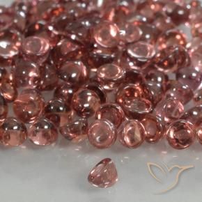 Granada Piropo tom vermelho escarlate Natural 0.07ct, Redondo, Transparente