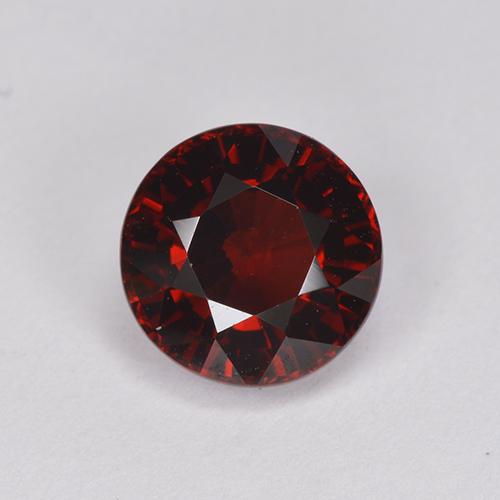 Granada Piropo Vermelho Natural 2.18ct, Corte Redondo, VVS-VS